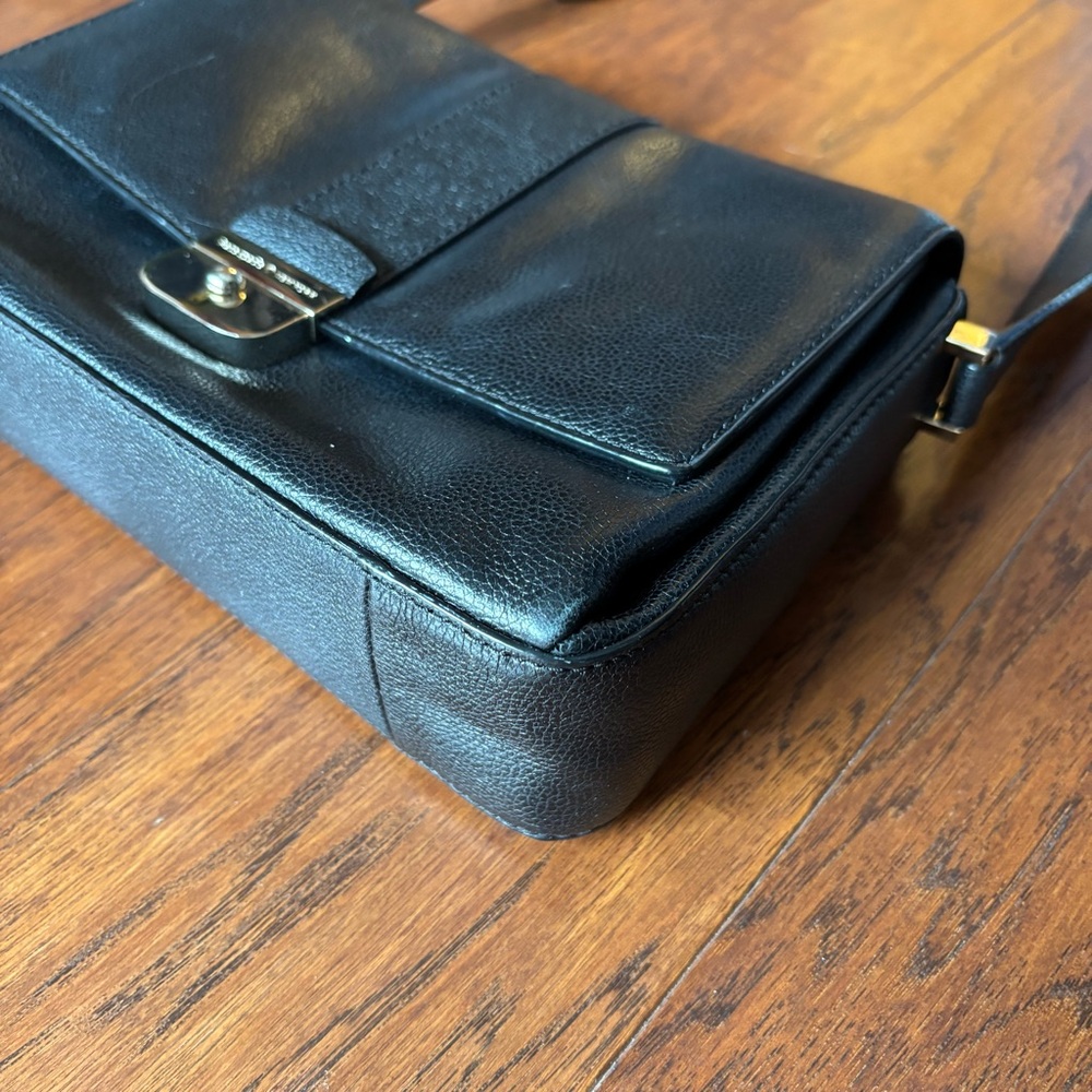 Kate Spade New York Milna Lovett Street Black Leather Crossbody Bag - Picture 12 of 14